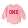 Filgriox Toddler Kids Baby Girl Boy Birthday Outfit Letter Embroidery Long Sleeve Birthday Shirt/Romper Cake Smash Outfits
