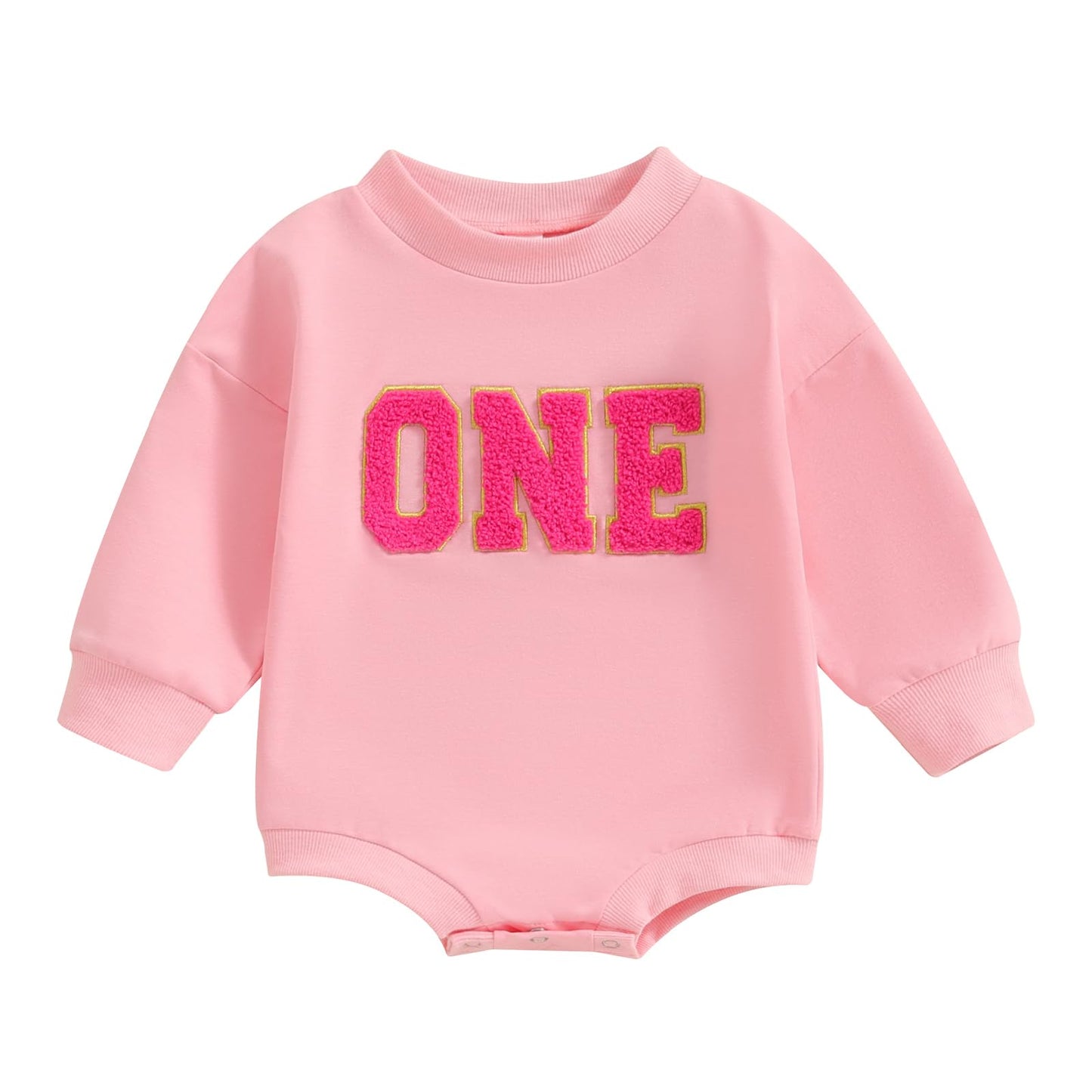 Filgriox Toddler Kids Baby Girl Boy Birthday Outfit Letter Embroidery Long Sleeve Birthday Shirt/Romper Cake Smash Outfits