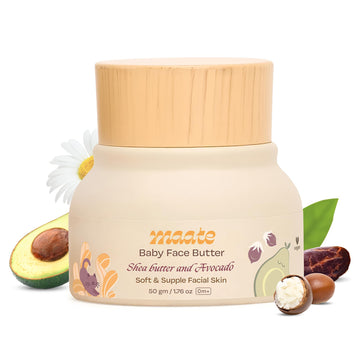 Maate Baby Face Butter 50 Gm | Enriched With Shea Butter & Avocado | Soft, Nourished & Supple Facial Skin | Light & Quick Absorb