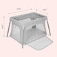 Newton Baby Compact Travel Crib & Play Yard | Breathable & Washable Mattress, Foldable Carry-On Size, Backpack Straps, Gray, New
