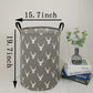 Kunro Large Sized Storage Basket Waterproof Coating Organizer Bin Laundry Hamper For Nursery Clothes Toys (Grey Deer)