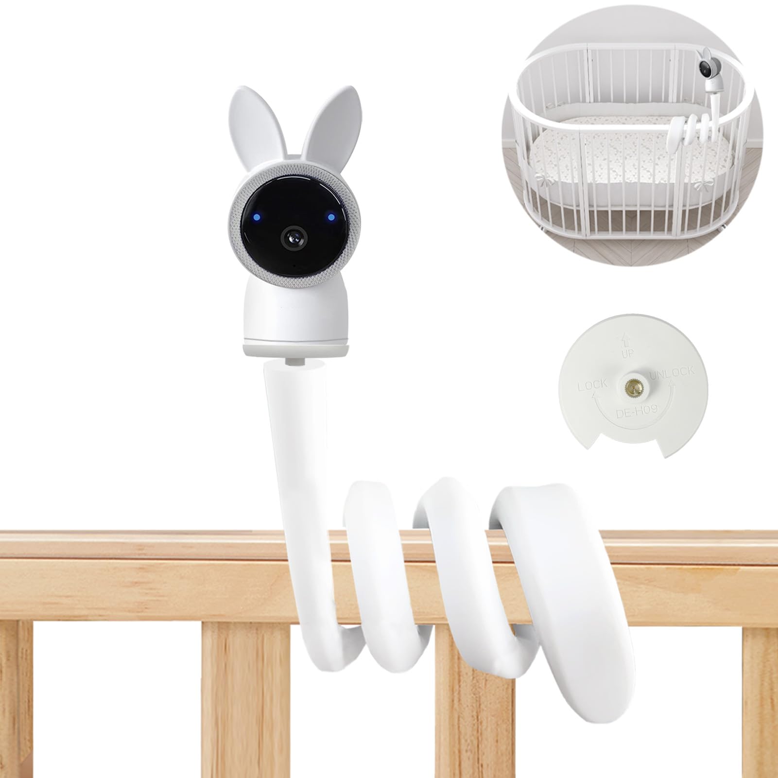 Derebir Baby Monitor Mount Stand Only Compatible With Arenti 2K /A4/1M/3Qm/ P2Q/ B2 Baby Monitor, Baby Camera Mount Holder,Baby