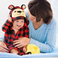 Rising Star Baby Robe - Plaid Bear Baby Bathrobe Towel & Slippers - Bath Robe Spa Set - Best Shower For Boys