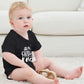Funnycokid My Siblings Have Paws Onsies Newborn Baby Underwear Romper Short Sleeve Bodysuit Cute Baby Layette Clothes Black 3-6