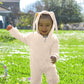 Agqt Newborn Baby Boys Bunny Costume Easter Halloween One Piece Romper Bunny Ear Costumes Bodysuits Long Sleeve 3D Rabbit Ear Ho