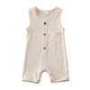 Iddolaka Newborn Summer Baby Boy Girl Romper Bodysuit Jumpsuit Playsuit One Piece Outfit Clothes (Light Yellow, 12-18 Months)