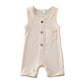 Iddolaka Newborn Summer Baby Boy Girl Romper Bodysuit Jumpsuit Playsuit One Piece Outfit Clothes (Light Yellow, 0-6 Months)