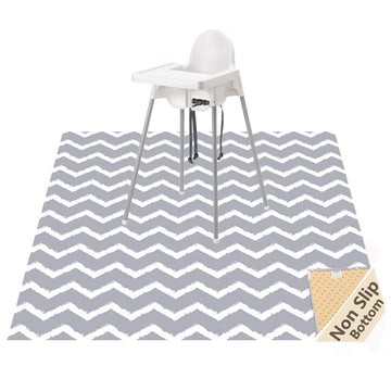 Splat Mat For Under High Chair/Arts/Crafts, Womumon Washable Spill Mat Waterproof Non-Slip Floor Protector Baby Splash Mat, Mess
