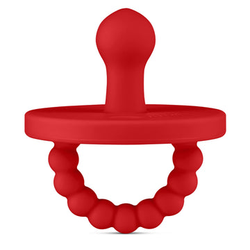 Ryan & Rose Cutie Pat Pacifier Teether (Bulb, Red)