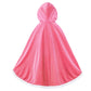 Century Star Girl Fur Princess Cape With Hood Girls Cloak For Little Girls Christmas Pink 7-9 Years