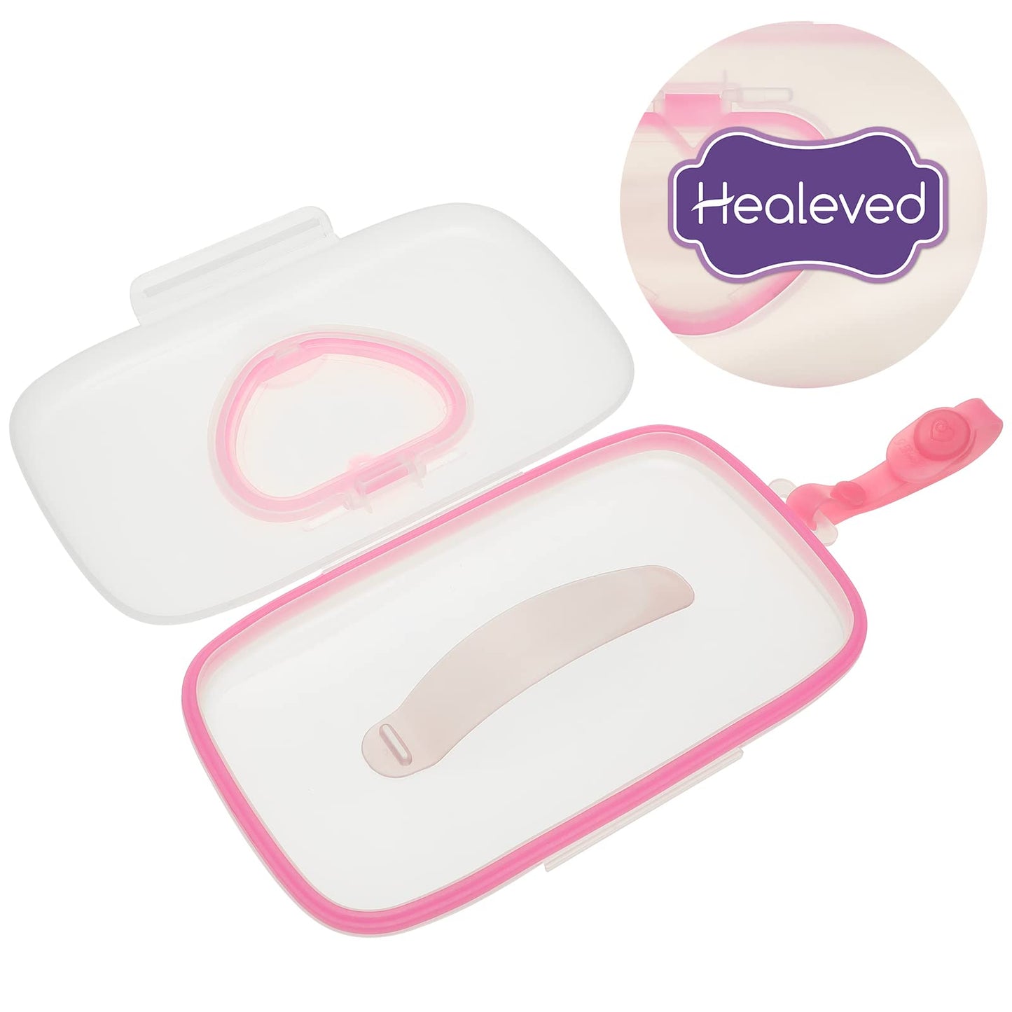 Healeved Baby Wipes Dispenser: On- The- Go Wipes Dispenser Travel Wipes Case Baby Wipe Holder Outdoor Stroller Wet Wipes Box Por