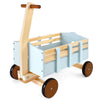 PairPear Kids Wagon Toy,Wooden Toys Cargo Walker Cart Wagon Stroller,Toddler Push and Pull Baby Walker Gift for Babies Boys and 