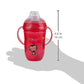 Nuby Comfort Trainer 2 Handle Cup With 360 Weighted Straw And Soft Silicone Spout, 9 Oz, Boy, Colors May Vary