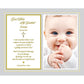 Poetry Gifts Baptism Godchild Keepsake From Godmother, Godfather - 8X10 Inch Print Personalized From Godparents