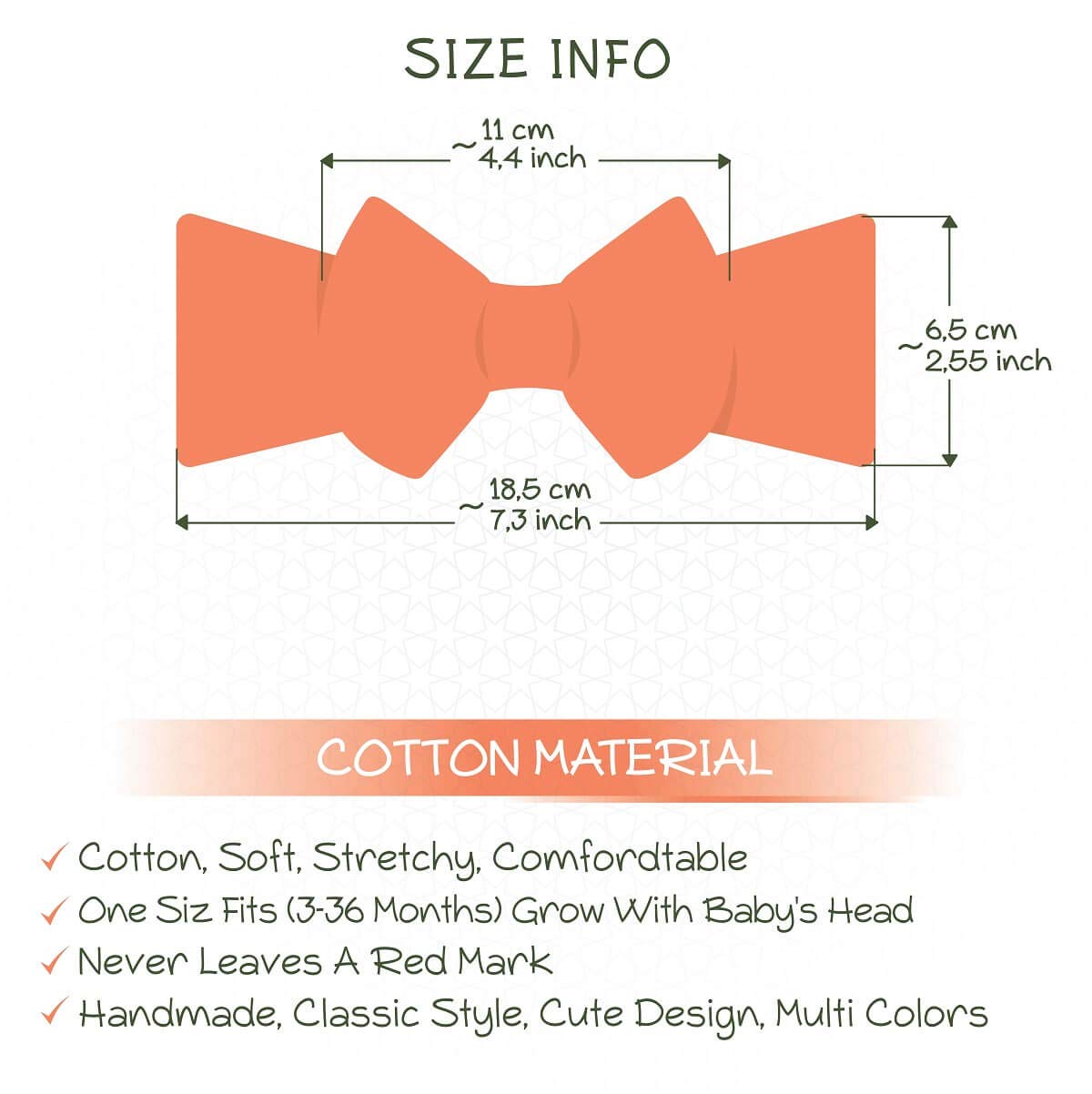 Babygiz Baby Girl Headbands-Infant,Toddler Cotton Handmade Hairbands With Bows Child Hair Accessories (Khaki Green)