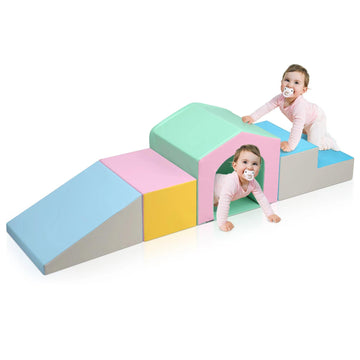 M Hi-Mat Soft Climb And Crawl Activity Play Set,Soft Climbing Toys For Toddlers And Infants,Playtime And Climb Soft Play Set,Cli