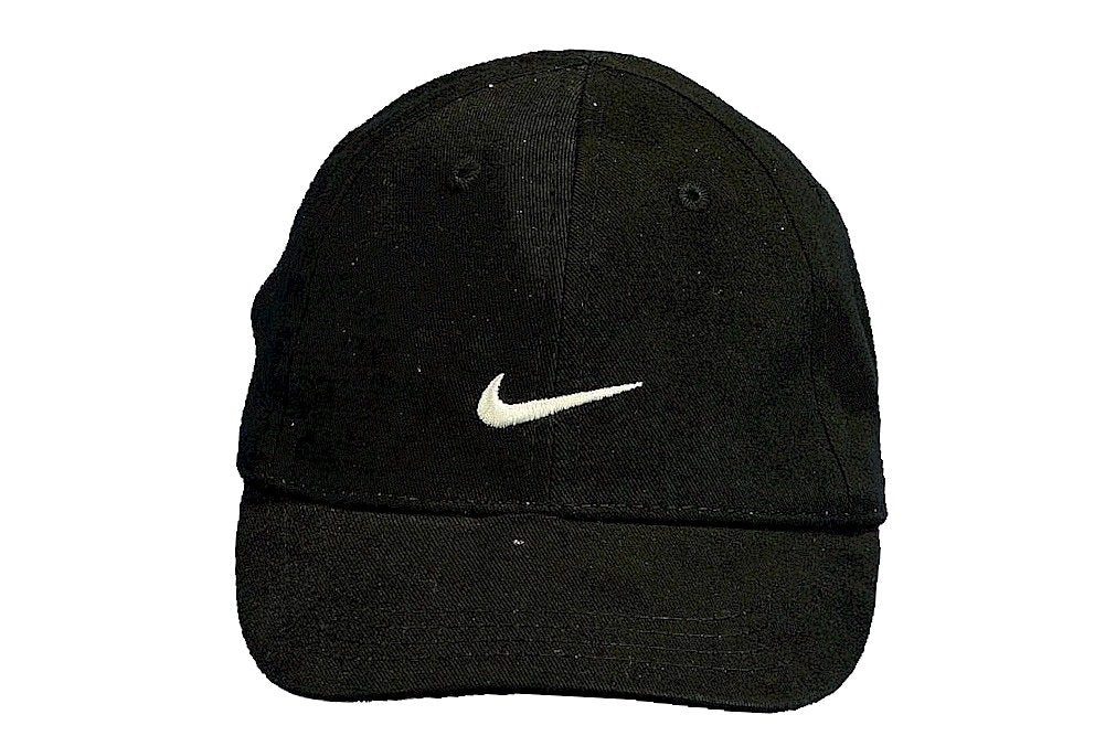 Nike Boys Infants 12-24 Months Black Embroidered Swoosh Cap