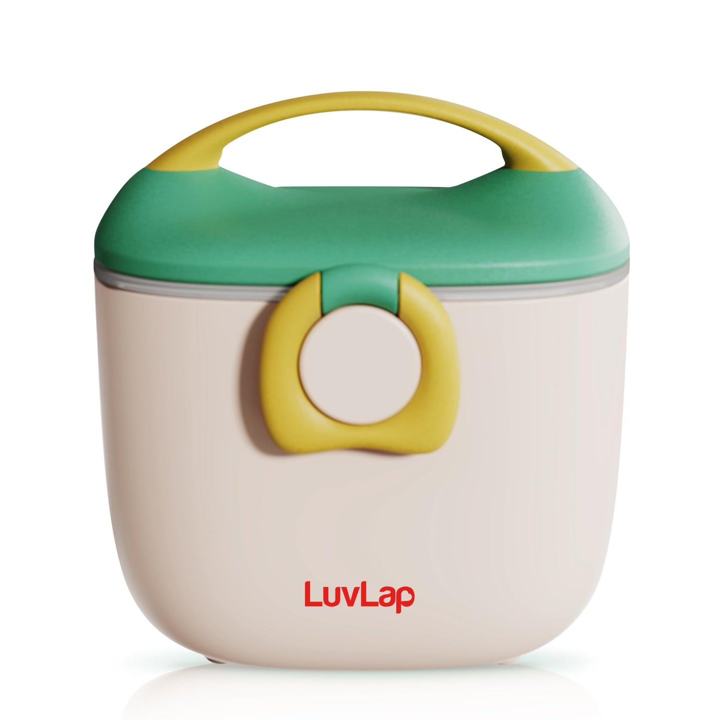 Luvlap Portable Milk Powder Container Green 500Ml, Baby Food Container With Spoon, NonToxic Bpa Free Kids Milk Powder Box With 