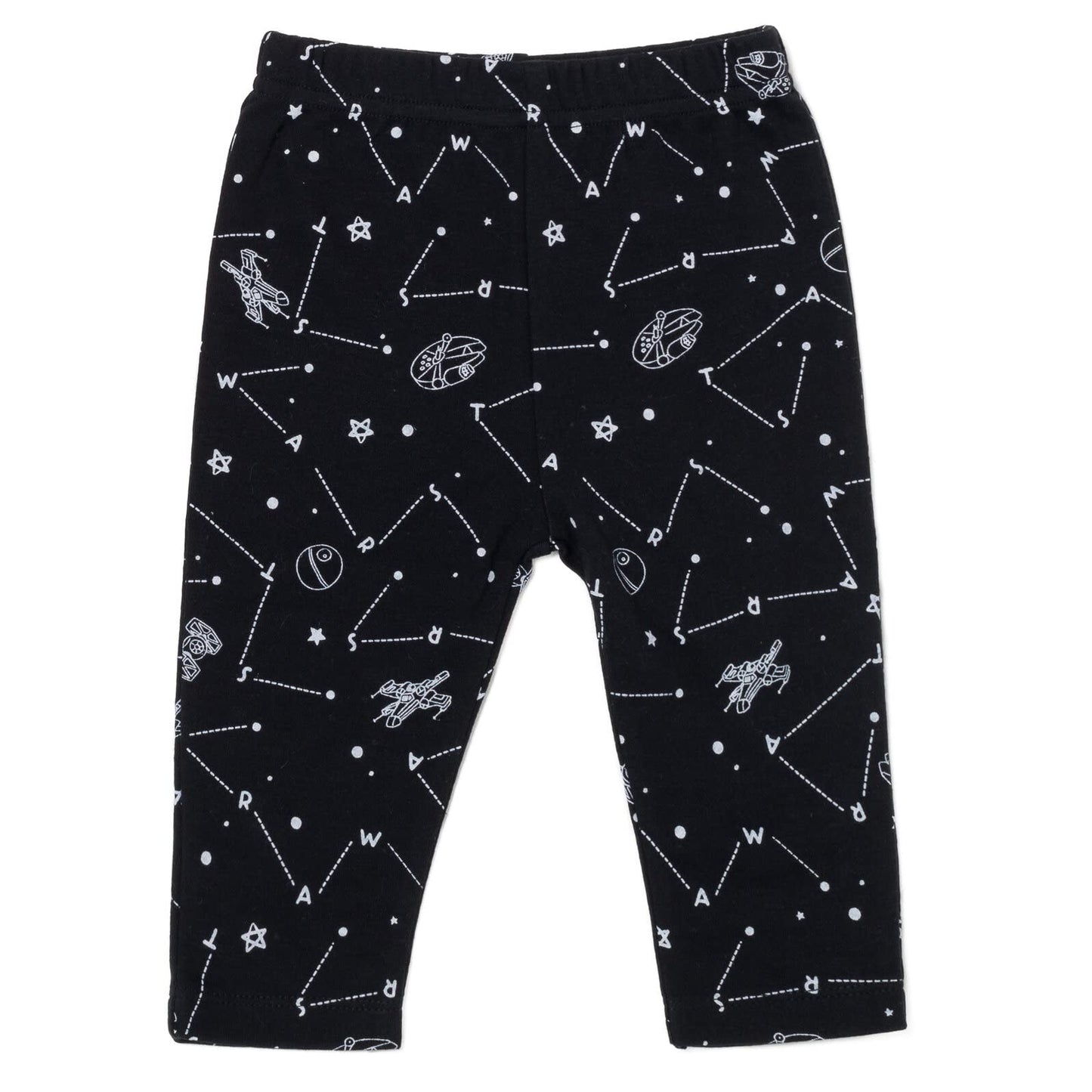 Star Wars Darth Vader Chewbacca Newborn Baby Boys 3 Piece Outfit Set: Cuddly Bodysuit Pants Hat White/Black 0-3 Months