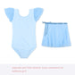 Eqsjiu Girls Ballet Leotard With Skirt Blue Tutu 3T 4T Toddler Girl 3-4T Bodysuits Outfits Dance Kids Costume