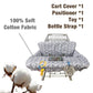 Shopping Cart Covers For Baby, Seat Positioner High Chair Cover, Machine Washable For Infant, Toddler, Boy Or Girl