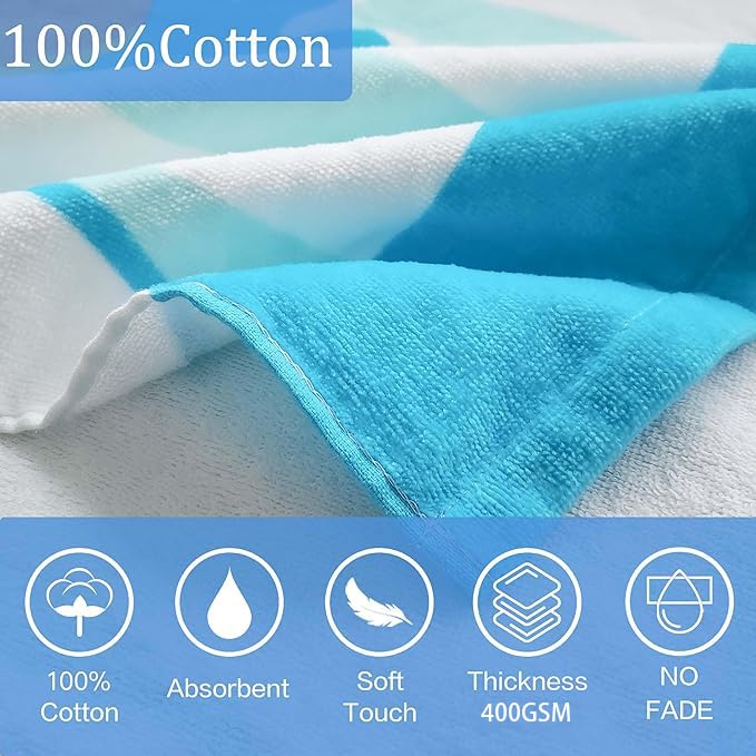 Voova & Movas Dog Towels With Hood Soft Thick Cotton For 3-10Years| Absorbent Hooded Towel For Children | Perfect For Kids Beach