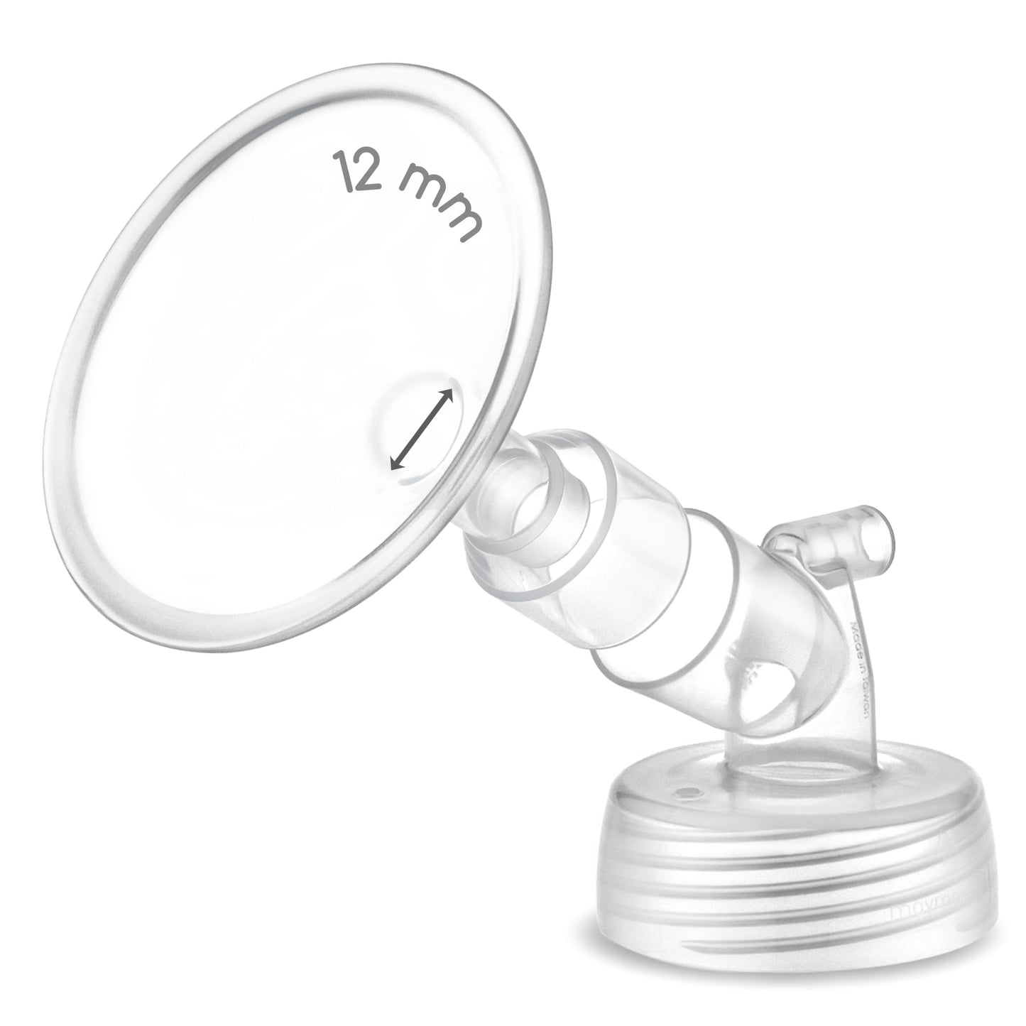 1X 12 Mm Maymom Two-Piece Wide Neck Pump Parts For Spectra S1/S2 Pumps; Incl Wide Mouth Flanges; Not Original Spectra Flange