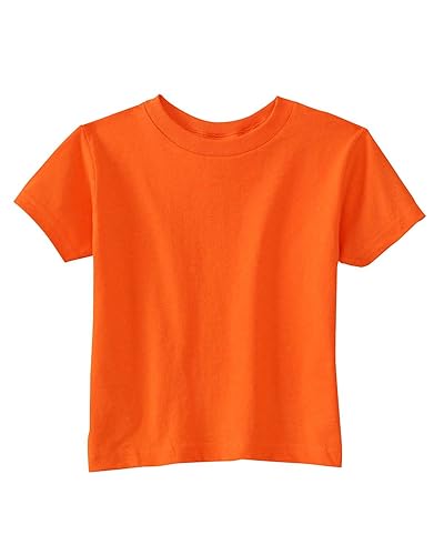 Rabbit Skins 5.5 Oz. Jersey Short-Sleeve T-Shirt (Rs3301) Orange, 2T