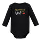 Hudson Baby Unisex Baby Cotton Long-Sleeve Bodysuits, Girl Mommy Red Black, 3-6 Months