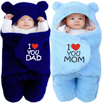 BRANDONN New Born Baby Bedding Set Combo Pack of Swaddle Crib Wrapper for Baby Boys and Girls Pack of 2, (06 Months)