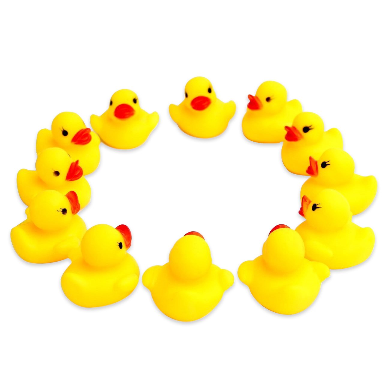 Novelty Place Rubber Duck Ducky Baby Bath Toy for Kids (48 Pcs)
