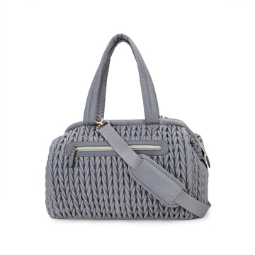 Diaper Quiltde Tote Large Mommy Maternity Bag Stroller Bag Upgrade Multi-Function with Adjustable Shoulder Strap (Blue 1)