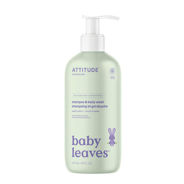 Attitude 2-In-1 Shampoo And Body Wash For Baby, Ewg Verified, Dermatologically Tested, Made With Naturally Derived Ingredients,