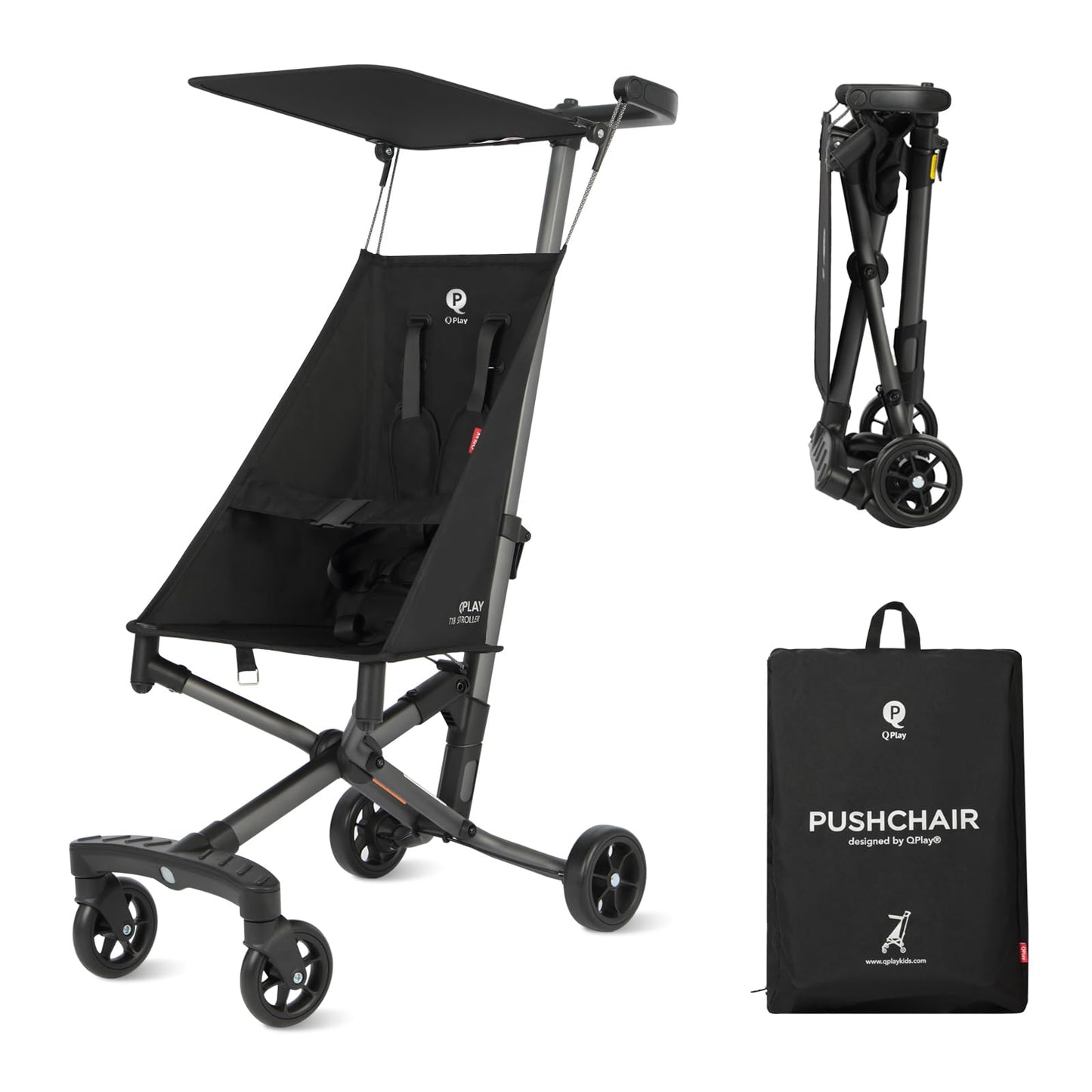Ultra Lightweight Travel Stroller for Baby Aged 6-36 Months, Small Compact Folding Stroller with Backpack & Sun Visor for Kids A