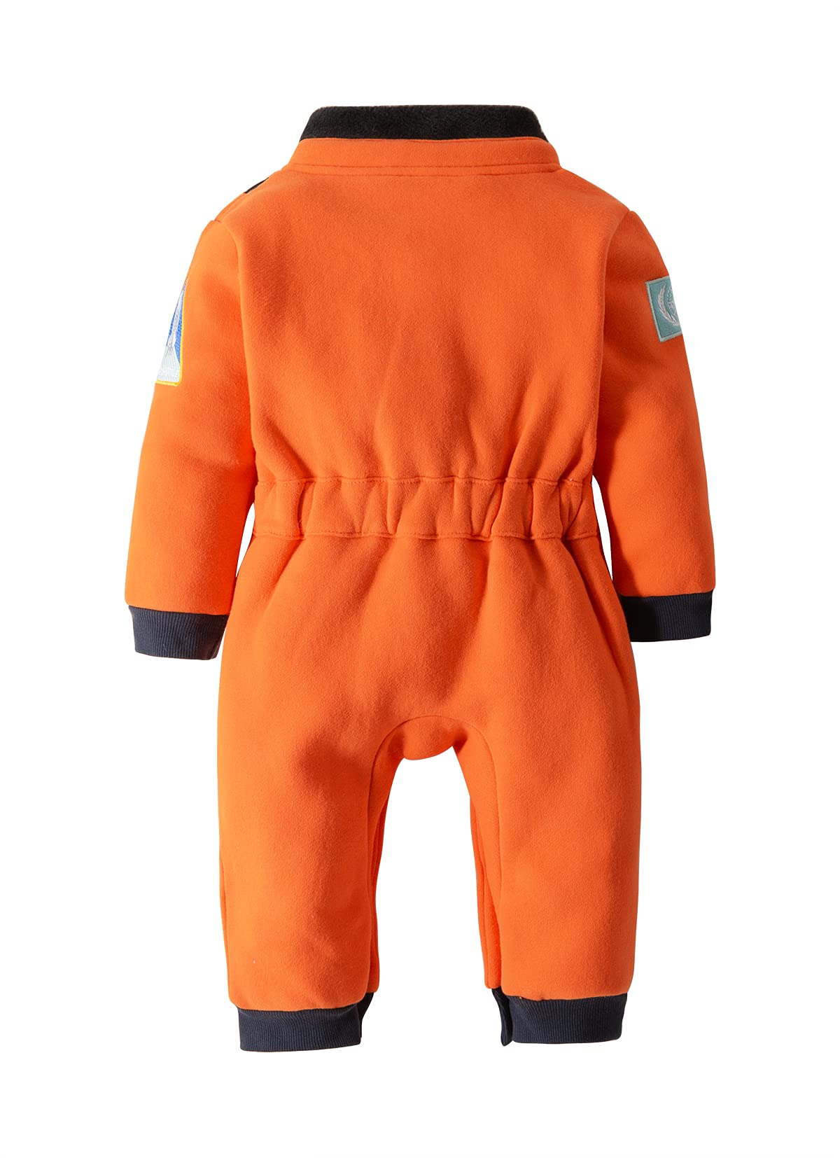Lxkikmm Baby Toddler Boy Astronaut Costume Space Suit Cosplay Party Jumpsuit Halloween Rompers,Orange 18-24 Months