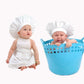 Chefskin Baby Toddler Chef Set Includes Apron And Hat White Set