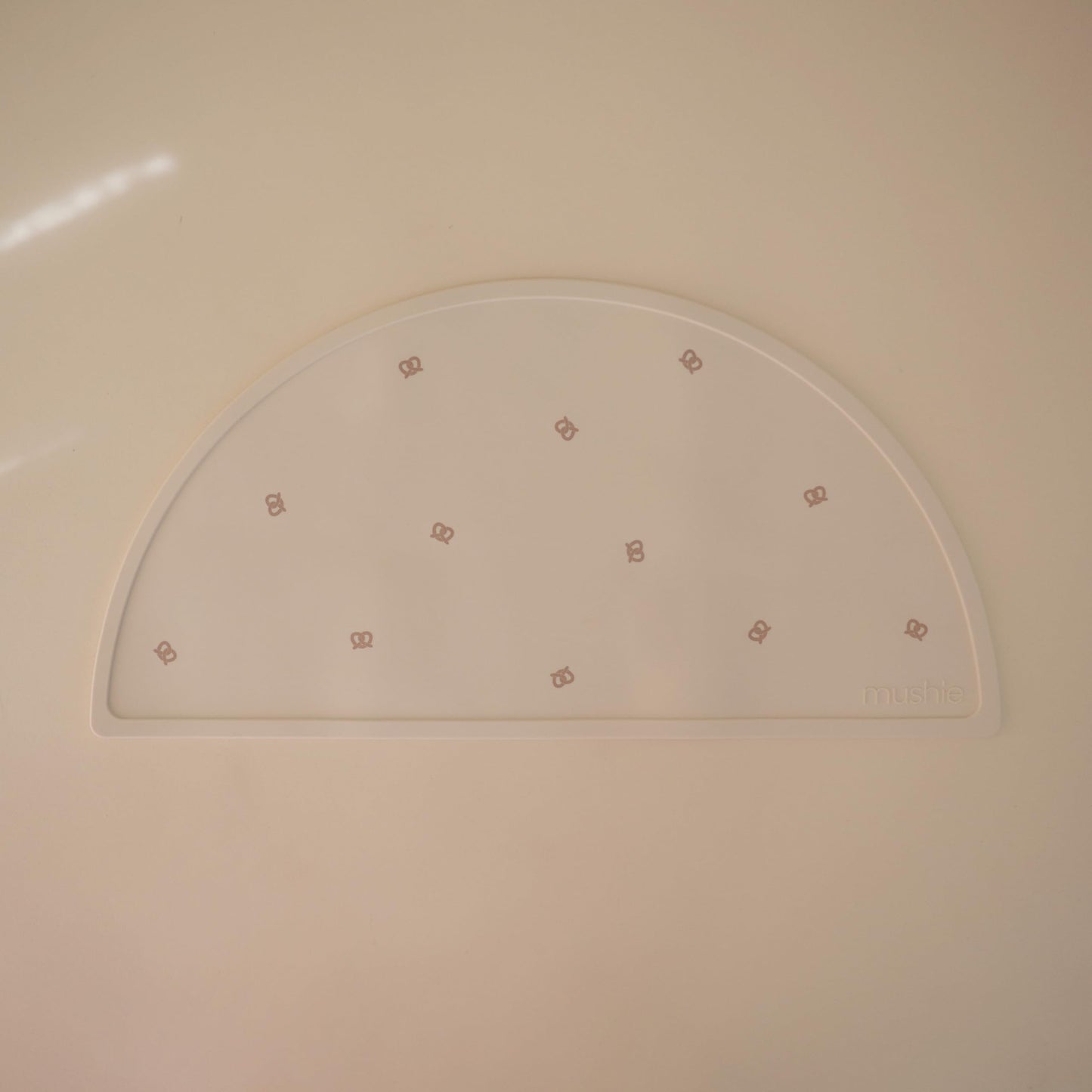 Mushie Silicone Placemat For Kids | Bpa-Free Non-Slip Design (Pretzel)