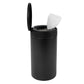 Spectrum Disinfecting Wipes Container Large Black Refillable Stainless Steel Wipe Holder for Bathroom Kitchen Classroom, Reuseab