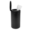 Spectrum Disinfecting Wipes Container Large Black Refillable Stainless Steel Wipe Holder for Bathroom Kitchen Classroom, Reuseab