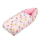 Papayababy Pink Baby Quilt & Sleeping Bag Cum Carry Bag  Soft, Cozy, Portable Baby Bedding for Newborns, Infants  64x41 cm, St