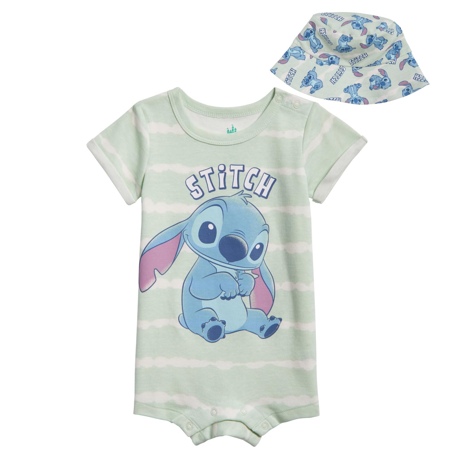 Disney Lilo & Stitch Infant Baby Boys Romper And Hat Tie Dye Multicolo – Cutebab WBBAPB0CD9Q7XLV