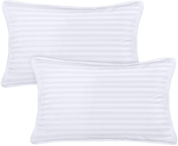 Utopia Bedding Youth Pillow (White, 2 Pack), 16X22 Kids Pillow For Sleeping, Soft And Breathable Cotton Blend Shell, Polyester F