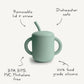 Mushie 100% Silicone Training Cup & Straw For Toddlers | 6 Months+ (Ivory)
