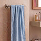Babyholic Cartoon Baby Bath Towel,Cotton Terry, 100x50 cm, for Newborns (Sky Blue, Medium)