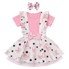 Ibtom Castle Toddler Halloween Costume: Half 1St 2Nd 3Rd Birthday Girl Outfit Baby T-Shirt Top + Mouse Ears Tutu Skirt + Bow Hea