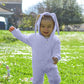 Agqt Baby Boys 1St Easter Outfit Halloween Bunny Costume One Piece Romper Bunny Ear Hoodie Outfit Light Blue Size 6-12 Months
