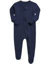 Vaenait Baby Toddler Boys Girls Solid Footie Pajama Cozy Modal Navy 3-6M