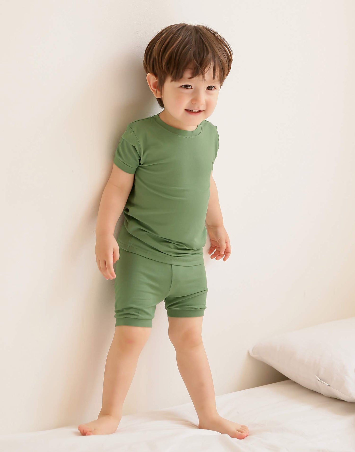 Vaenait Infant Kids Toddler Girls Boys Short Sleeve Sleepwear Pajamas 2Pcs Set Colorful Creammint S