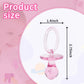 100 Pieces 2.75 Inch Baby Pacifier Baby Shower Plastic Pacifier For Baby Shower Pacifier, Gender Show Party Decoration Diy Baby