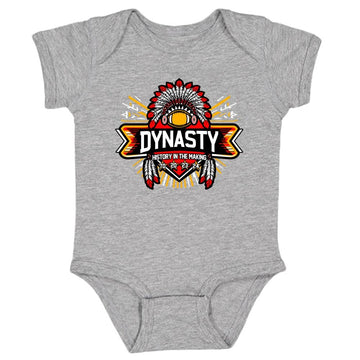 Kansas City Dynasty - History In The Making Kid 'S Onesie For Football Fans (Grey Onesie, 24M)